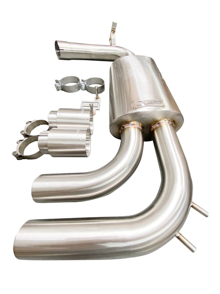Active Autowerke Brushed Active Autowerke DP Rear Exhaust - 2012-2016 F30 328i / 428i 11-025