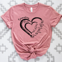 Nana's  Garden T-shirt, Gift Custom Name Gradma And Kids 123