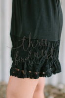 Black Lace Half Slip nicE HT