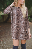 leopard tunic dress - animal print nicE HT
