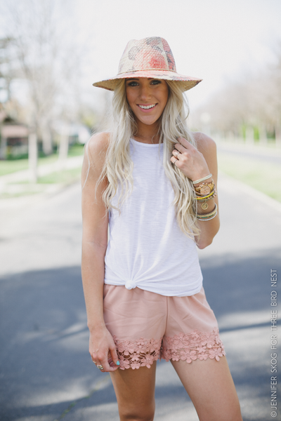 Floral Outback Straw Hat nicE HT HT_Mar_10_01