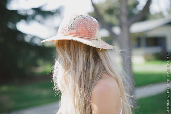 Floral Outback Straw Hat nicE HT HT_Mar_10_01
