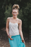 open back cami tank - cloud white nicE HT