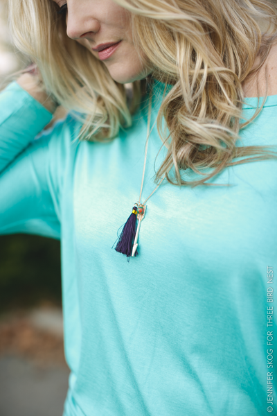 Tassel + Arrow necklace nicE HT