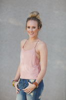 open back cami tank - rose nicE HT