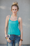 open back cami tank - rose nicE HT