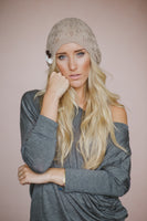 Ivory Boho Lace Beanie nicE HT HT_Mar_10_01