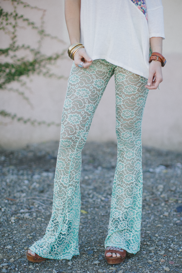 Lace Bell Bottoms nicE HT