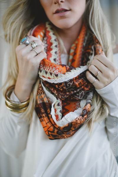 paisley velvet bohemian loop nicE HT