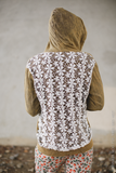Stonewashed Laced Up Hoodie nicE HT