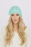 Ivory Boho Lace Beanie nicE HT HT_Mar_10_01