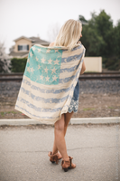 Mint American Flag Scarf nicE HT