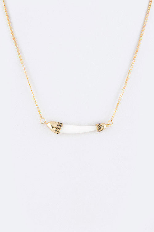 Horn Bohemian Necklace nicE HT