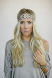 Peach Crystal Headpiece nicE HT