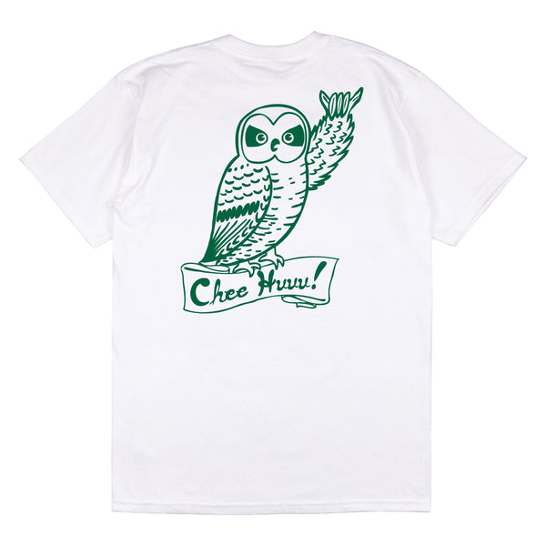 Cheehuuu Tee - White/Dark Green