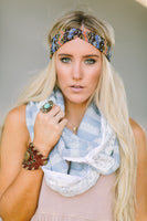 Woodland Knit + Lace Scarf nicE HT