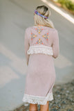 Embroidered Maxi Duster nicE HT