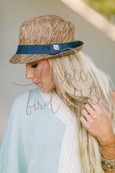 Denim + Straw Fedora nicE HT HT_Mar_10_01