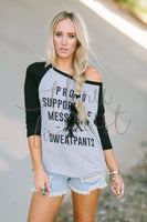 Messy Hair Supporter Baseball Tee nicE HT