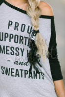 Messy Hair Supporter Baseball Tee nicE HT