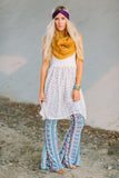 Border Striped Bell-Bottoms nicE HT