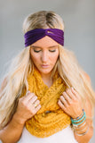 Mustard Knitted Loop Scarf nicE HT