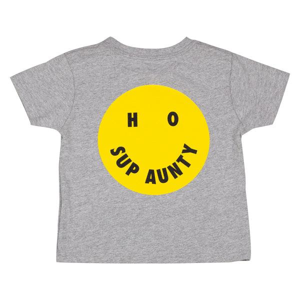 HO SUP AUNTY Kids Tee - Heather Gray