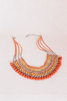 Indian Beaded Collar Necklace nicE HT