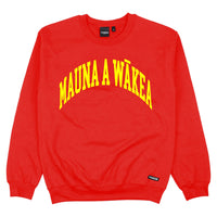 MAUNA A WĀKEA Crewneck Sweatshirt - Red