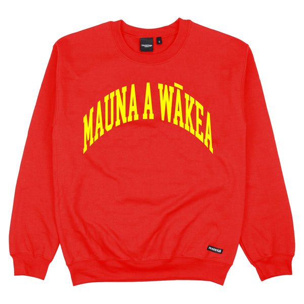 MAUNA A WĀKEA Crewneck Sweatshirt - Red