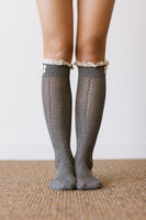 Ruffle Spandex Boot Socks nicE HT HT_Mar_10_02