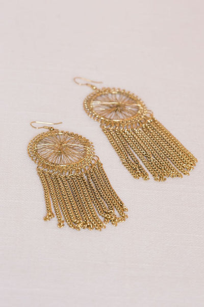 Chain Dreamcatcher Earrings nicE HT