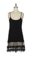 Lace Hem Trim Slip - White nicE HT