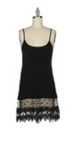 Lace Hem Trim Slip - White nicE HT