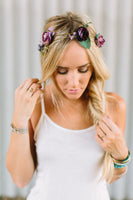 Purple Rose Flower Crown nicE HT