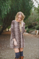 leopard tunic dress - animal print nicE HT