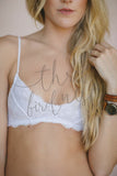 Plunge Lace Soft Bra (Black) nicE HT