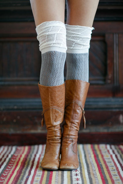 Color Block Socks {Peach} nicE HT