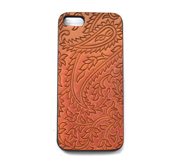 paisley leather phone case nicE HT