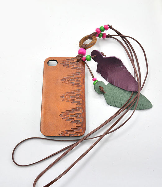 Leather iPhone Case + Lanyard nicE HT