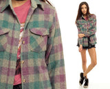 Vintage Surplus Plaid Flannel nicE HT