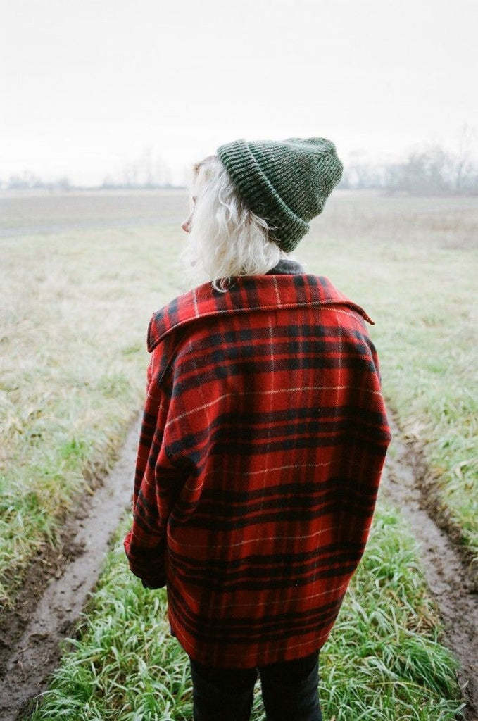 Vintage Surplus Plaid Flannel nicE HT-Hextom-BPE 123