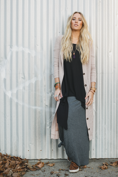 Pepper Knit Maxi Duster nicE HT