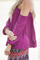 Jewel's Gypsy Blouse - Hot Pink nicE HT HT_Mar_10_02