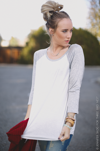 Classic Baseball Tee - Heather Gray nicE HT