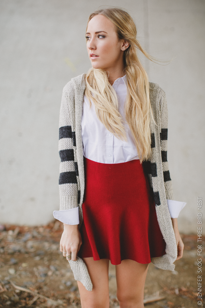 Flared Skirt {Winter Red} nicE HT