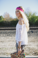 Lace Cold Shoulder Top nicE HT